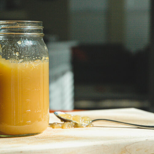 The easiest chicken bone broth recipe ever.